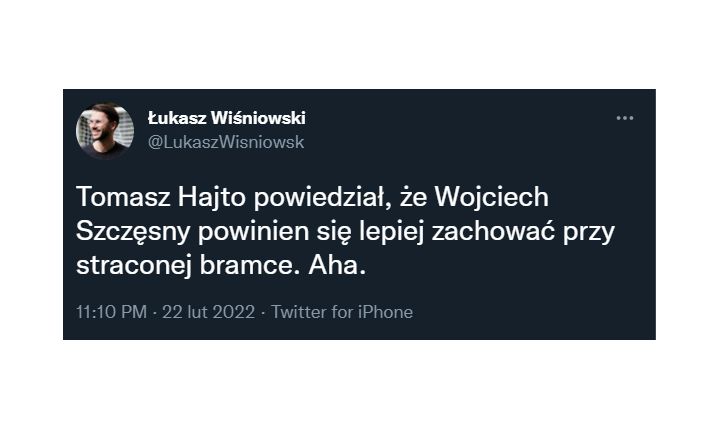 Tomasz Hajto o wpuszczonej bramce przez Szczęsnego... :D